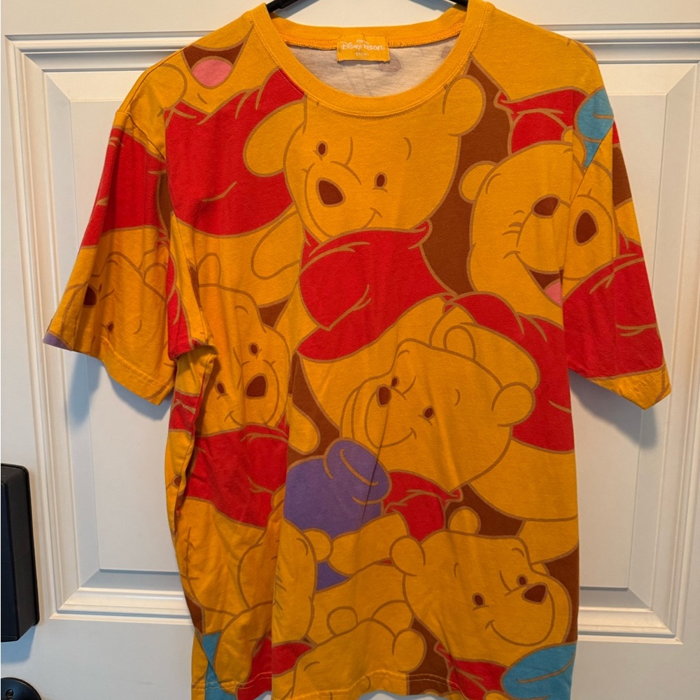 Disney Tokyo  Red and Yellow Winnie the Pooh Short Sleeve Tee